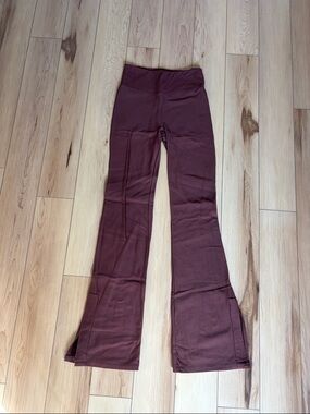 Cotton On Flared Yoga Pants in Wine